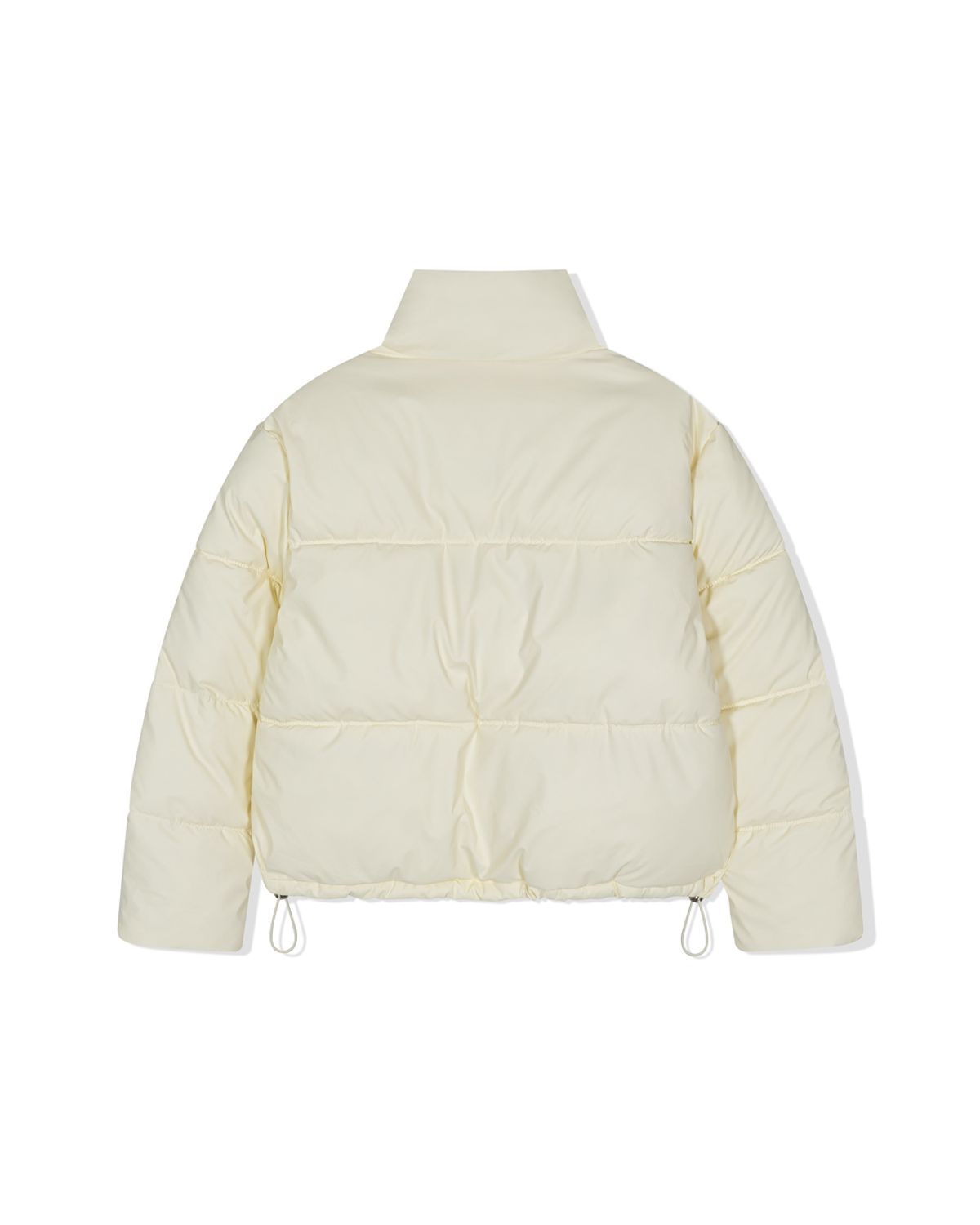모아(MOAA) Glossy pu-leather Puffer (IVORY)