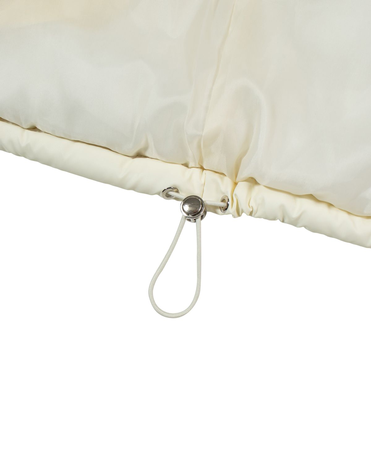모아(MOAA) Glossy pu-leather Puffer (IVORY)