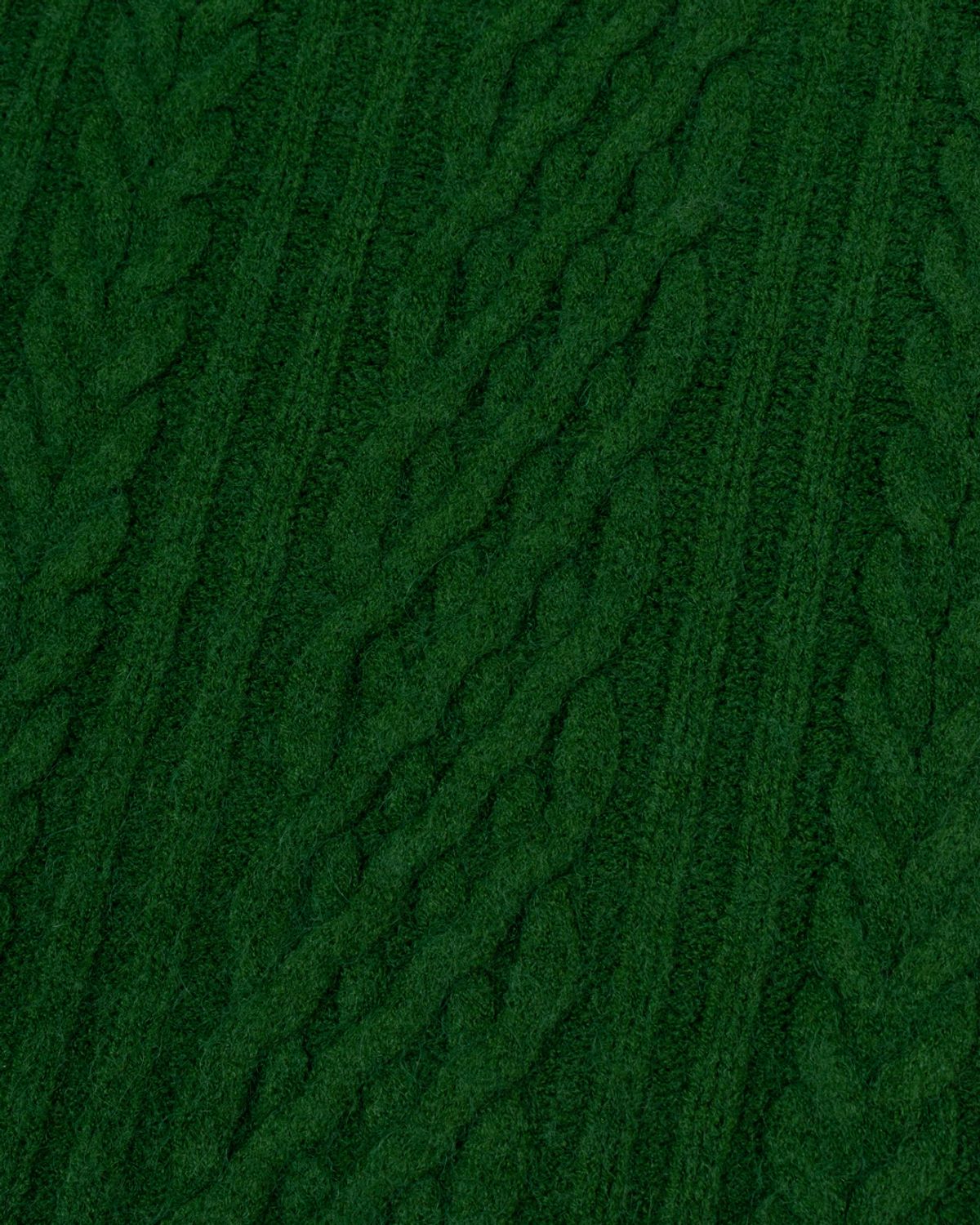 모아(MOAA) Classic Cable Knit Top (GREEN)