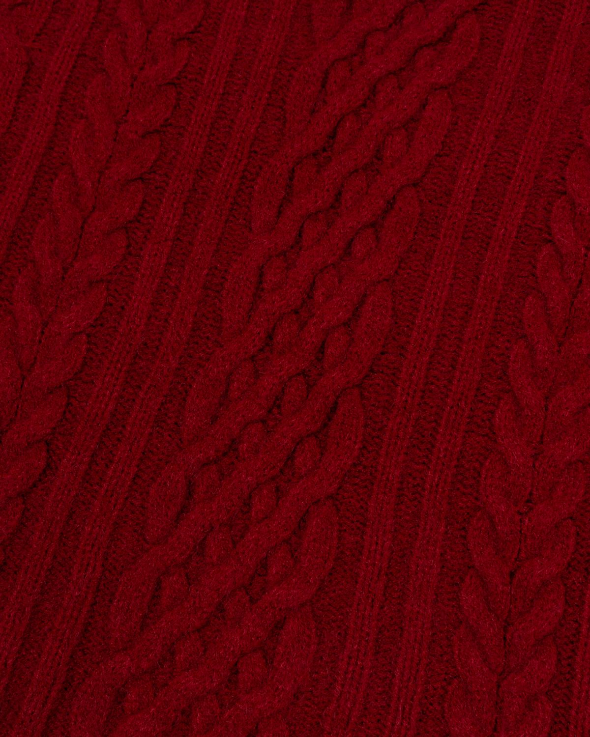 모아(MOAA) Classic Cable Knit Top (RED)