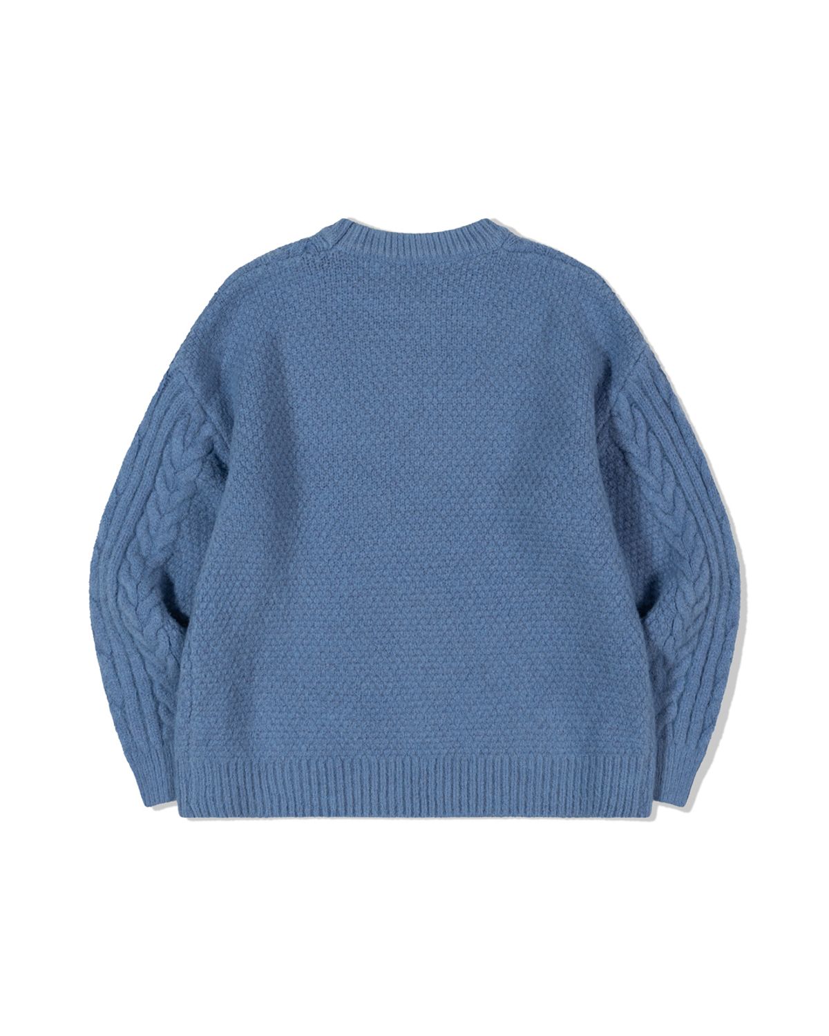 모아(MOAA) Classic Cable Knit Top (AZURE)