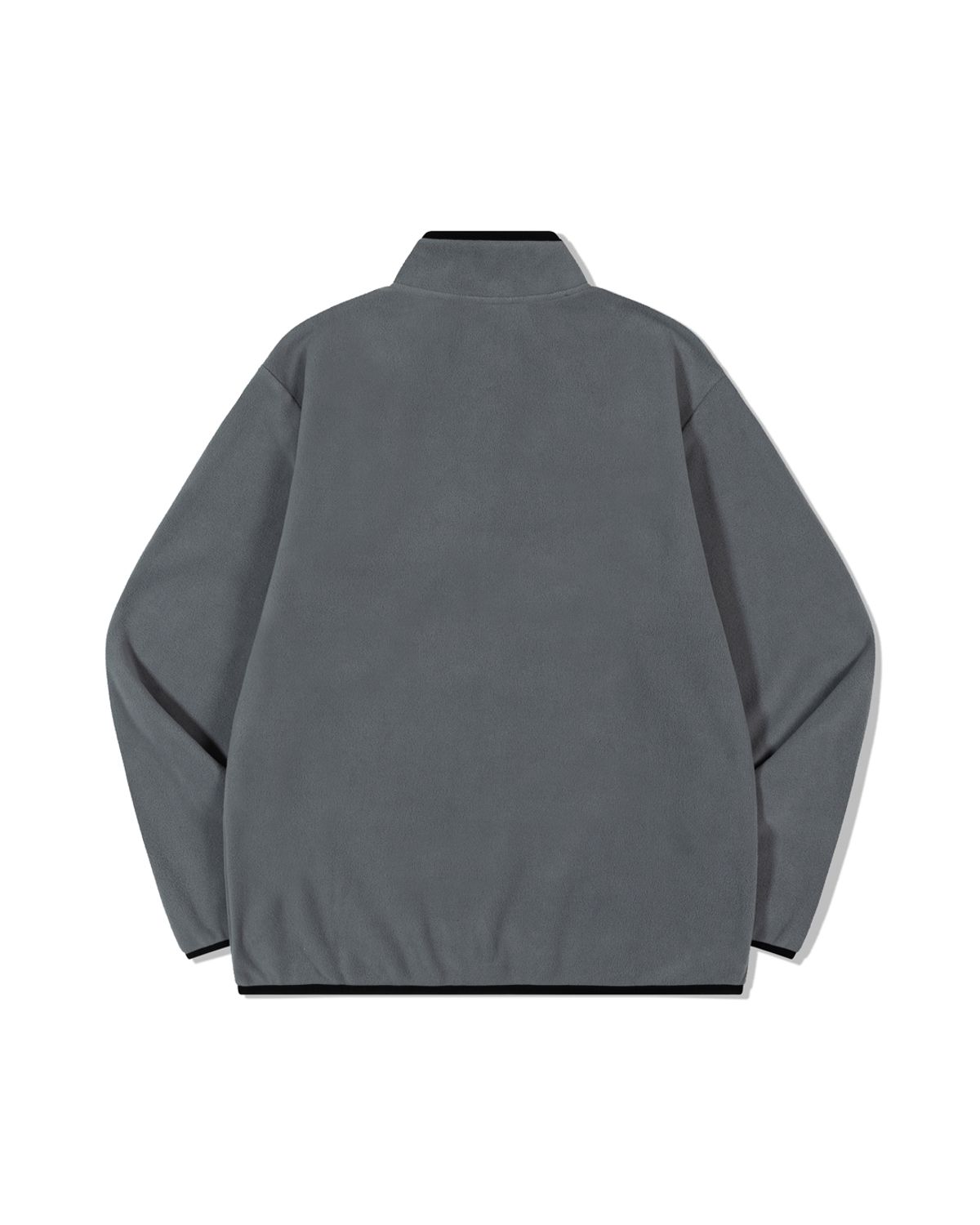 모아(MOAA) Half-Button Fleece Pullover (GRAY)