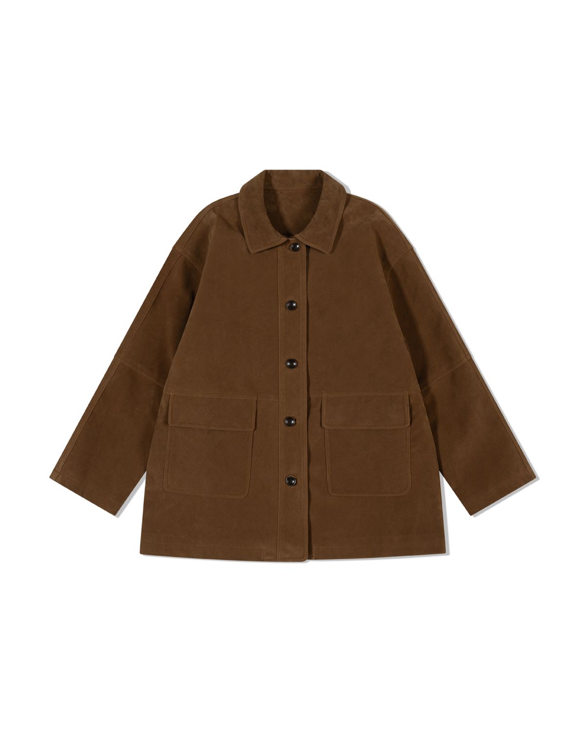 모아(MOAA) Vintage Suede Utility Coat (BEIGE)