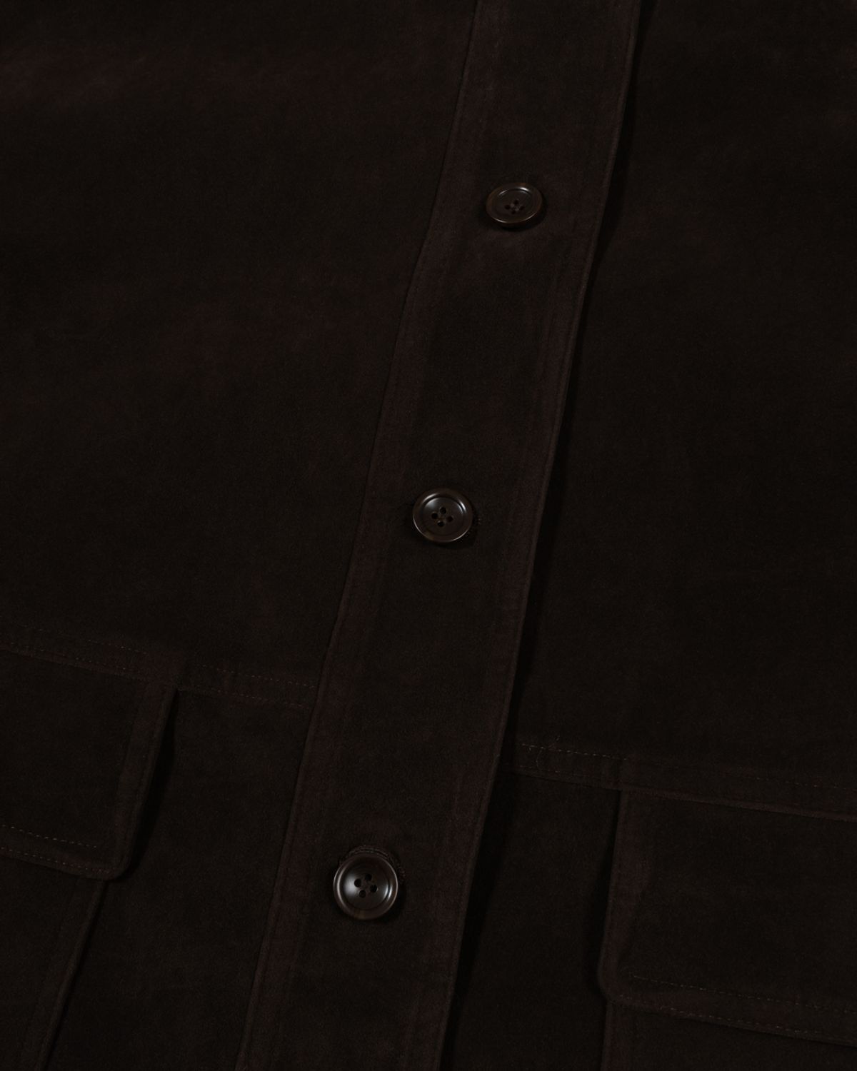 모아(MOAA) Vintage Suede Utility Coat (BROWN)