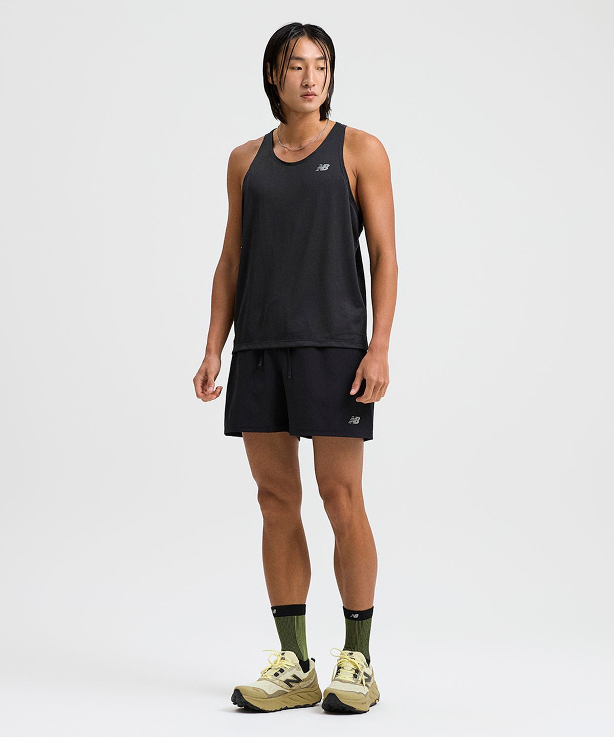 뉴발란스(NEW BALANCE) NBNVG36111 / MEN 스포츠에센셜 쇼츠 5인치 (BLACK)