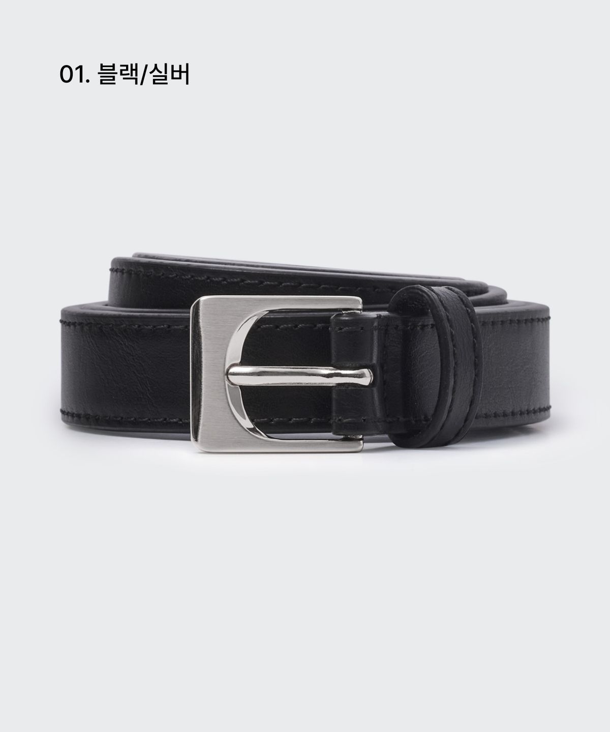무신사 스탠다드 우먼(MUSINSA STANDARD WOMAN) 우먼즈 아치 신세틱 레더 슬림 벨트_20mm