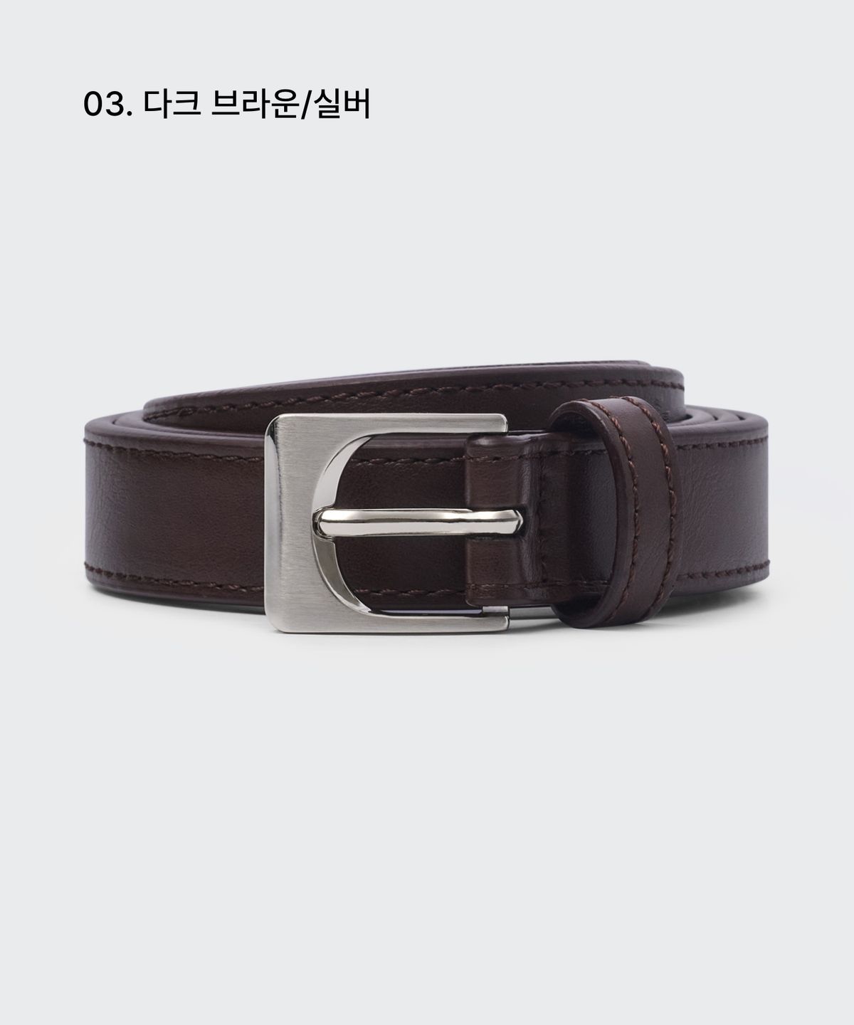 무신사 스탠다드 우먼(MUSINSA STANDARD WOMAN) 우먼즈 아치 신세틱 레더 슬림 벨트_20mm
