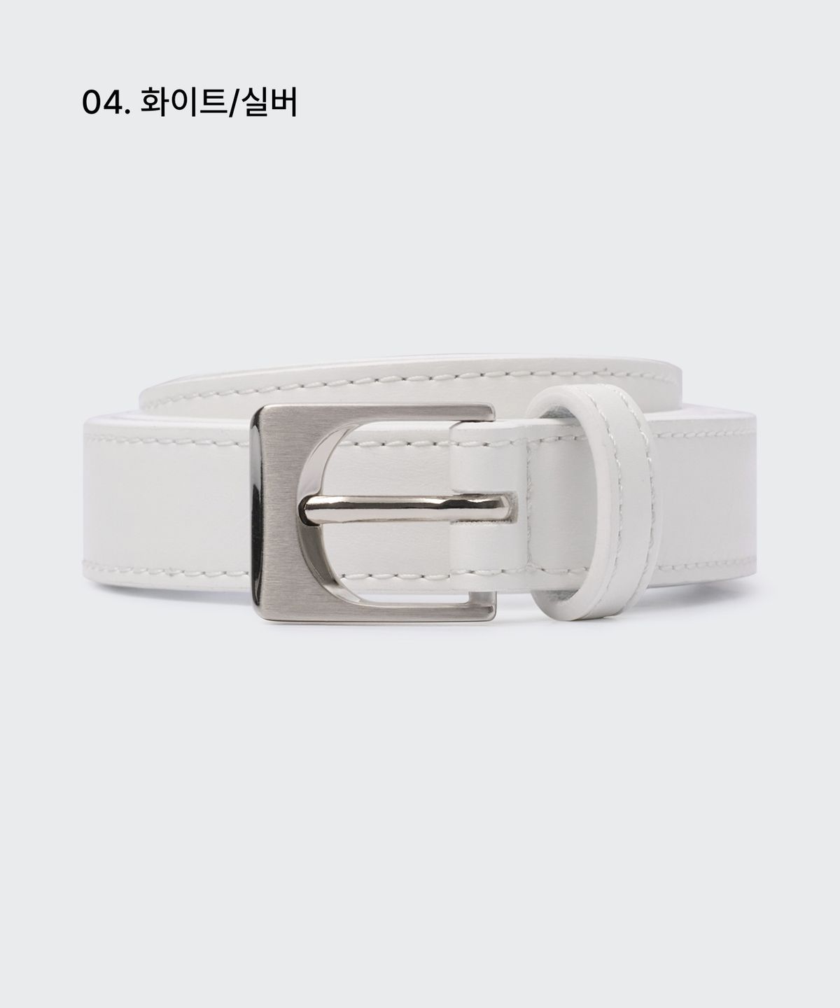 무신사 스탠다드 우먼(MUSINSA STANDARD WOMAN) 우먼즈 아치 신세틱 레더 슬림 벨트_20mm
