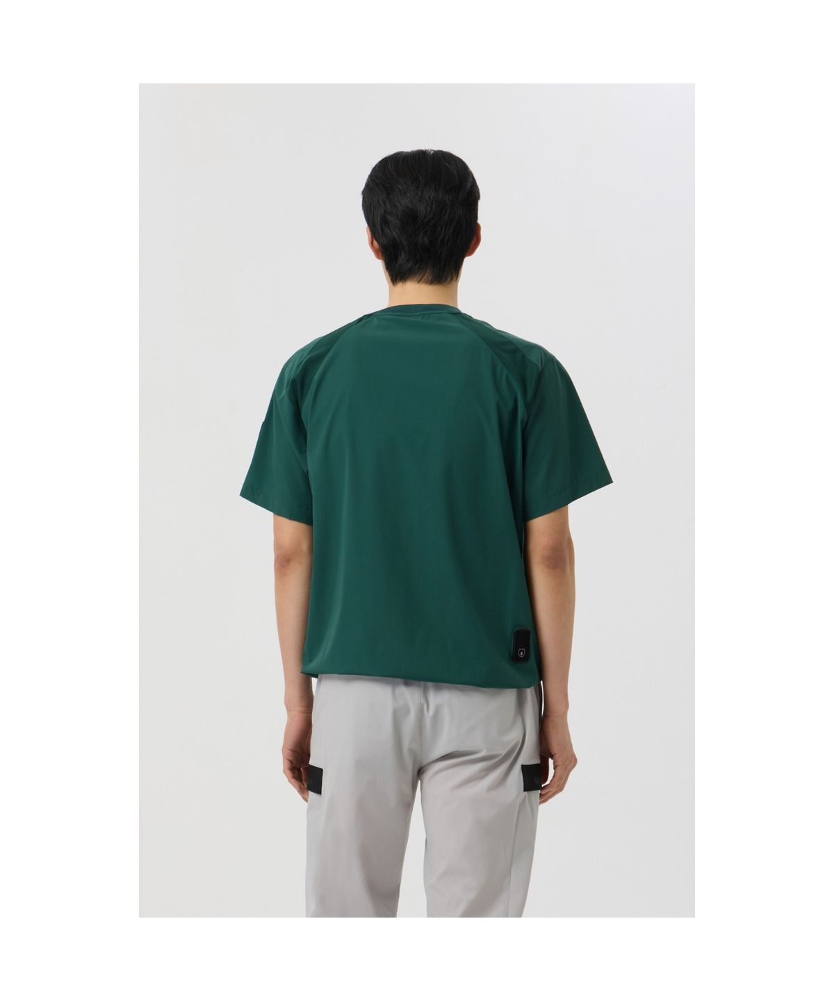 골든베어(GOLDEN BEAR) Stretchable Woven Crewneck Sweatshirt_G4TAM25141GRX