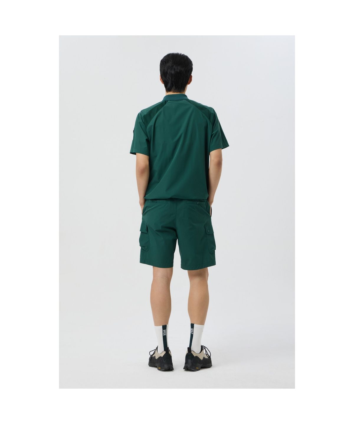 골든베어(GOLDEN BEAR) Stretchable Woven Cargo Shorts_G4PAM25111GRX