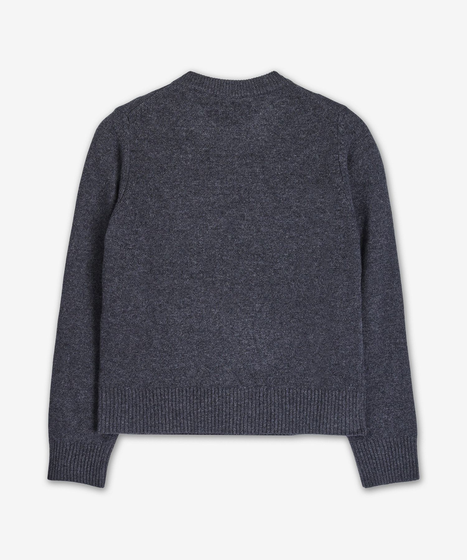 MUSINSA | GANNI Graphic Wool Mix Bear Crewneck Knit - Gray Quill 
