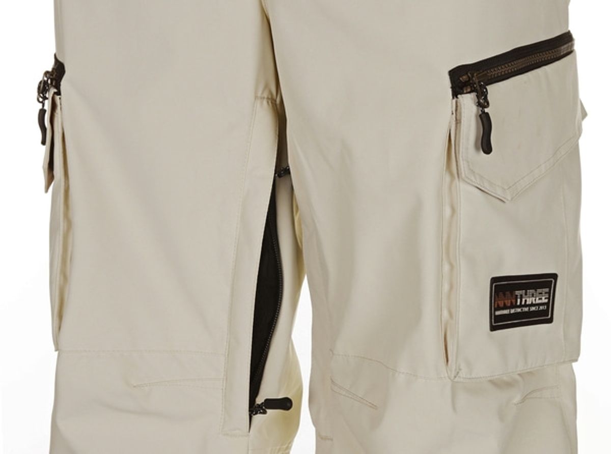 엔쓰리(NNN) 2324 NNN - Wide23 Cago Style - PANTS - 아이보리  ( 남녀공용 스노우보드복 팬츠 )