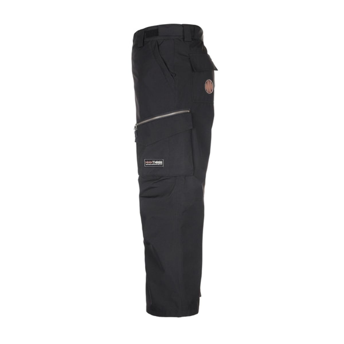 엔쓰리(NNN) 2324 NNN - Wide23 Cago Style - PANTS - 블랙  ( 남녀공용 스노우보드복 팬츠 )