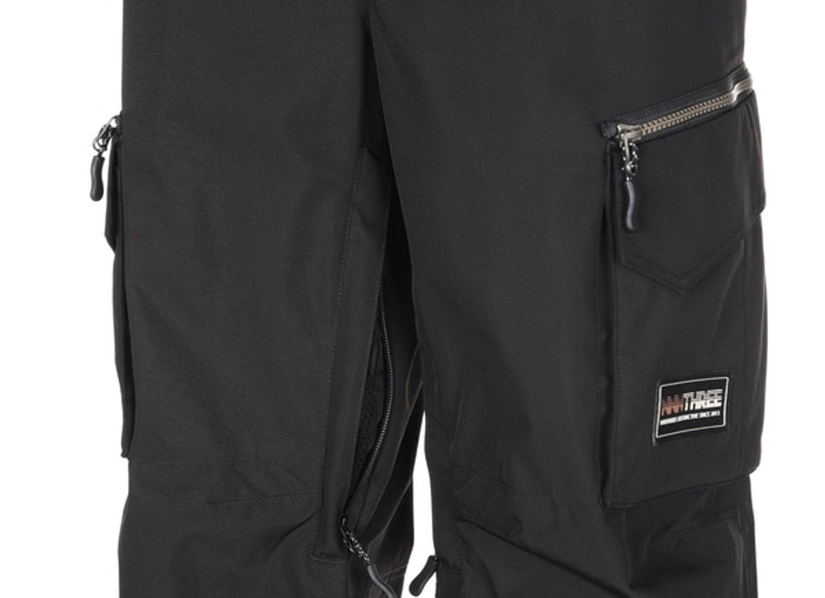 엔쓰리(NNN) 2324 NNN - Wide23 Cago Style - PANTS - 블랙  ( 남녀공용 스노우보드복 팬츠 )