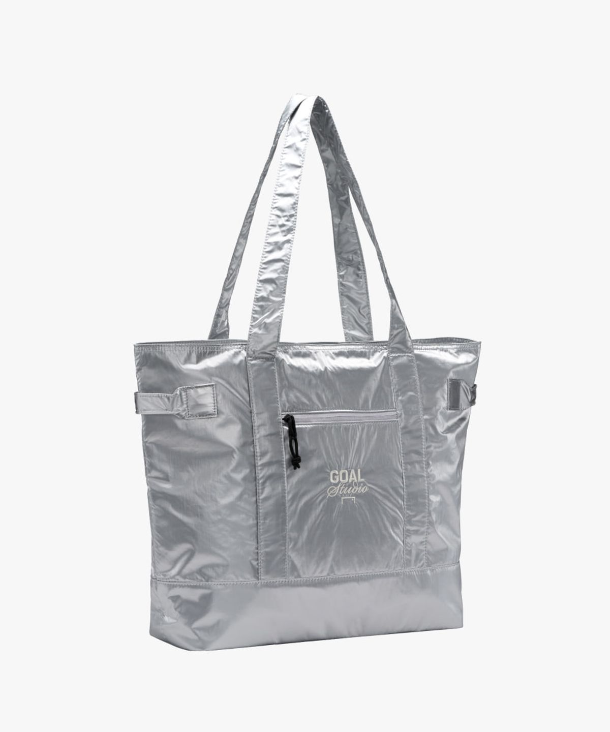 골스튜디오(GOALSTUDIO) GLOSSY TOTE BAG-SILVER
