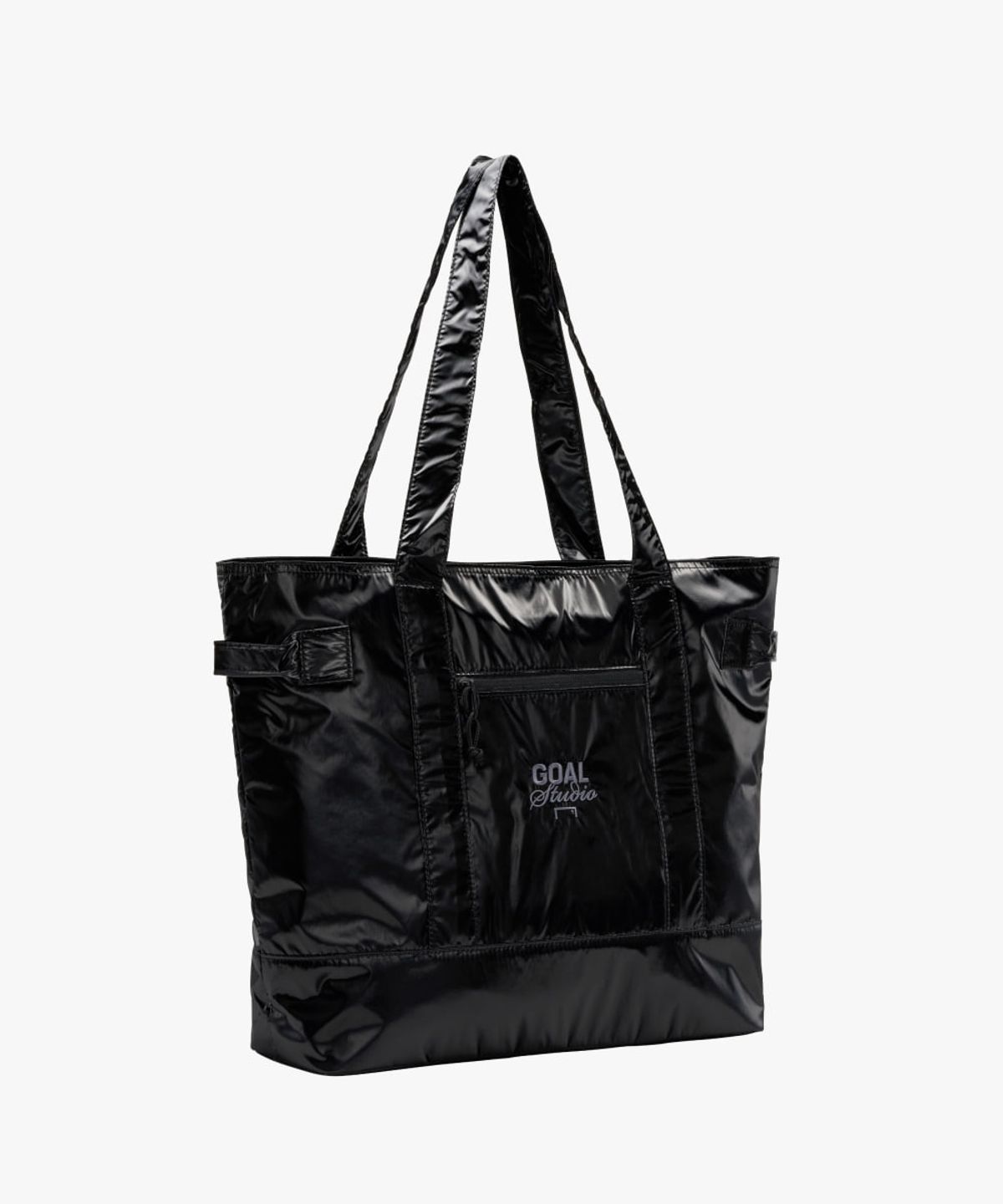 골스튜디오(GOALSTUDIO) GLOSSY TOTE BAG-BLACK