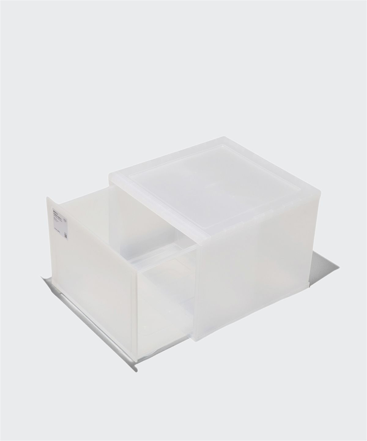 무신사 스탠다드 홈 & 프로덕트(MUSINSA STANDARD HOME & PRODUCTS) 홈테이너 서랍형 리빙박스 1단 400 H [클리어]