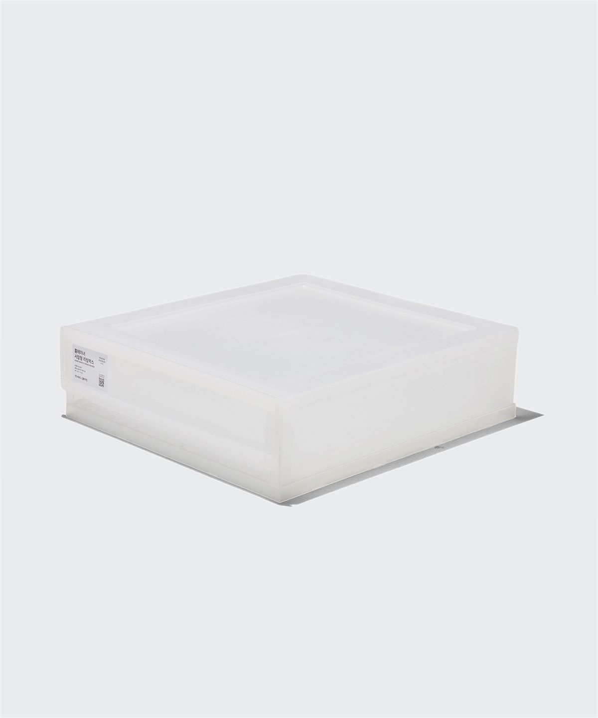 무신사 스탠다드 홈 & 프로덕트(MUSINSA STANDARD HOME & PRODUCTS) 홈테이너 서랍형 리빙박스 1단 400 L [클리어]