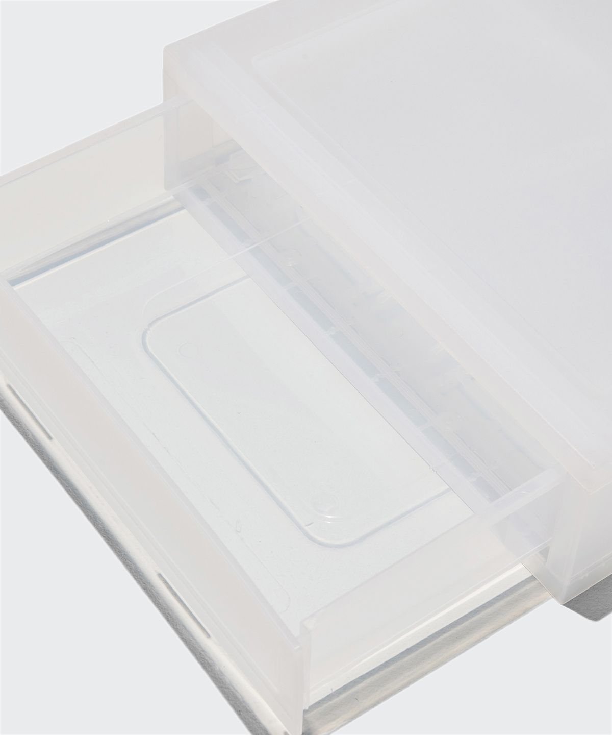 무신사 스탠다드 홈 & 프로덕트(MUSINSA STANDARD HOME & PRODUCTS) 홈테이너 서랍형 리빙박스 1단 400 L [클리어]