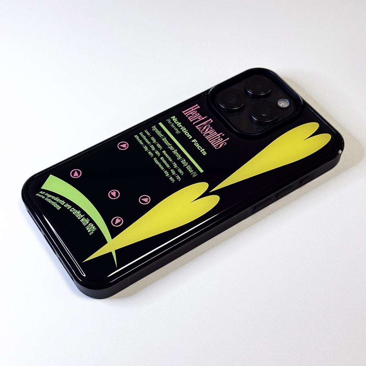 메모리즈바운더리(MEMORIESBOUNDARY) Sweet Heart Treats Phone Case (Black)
