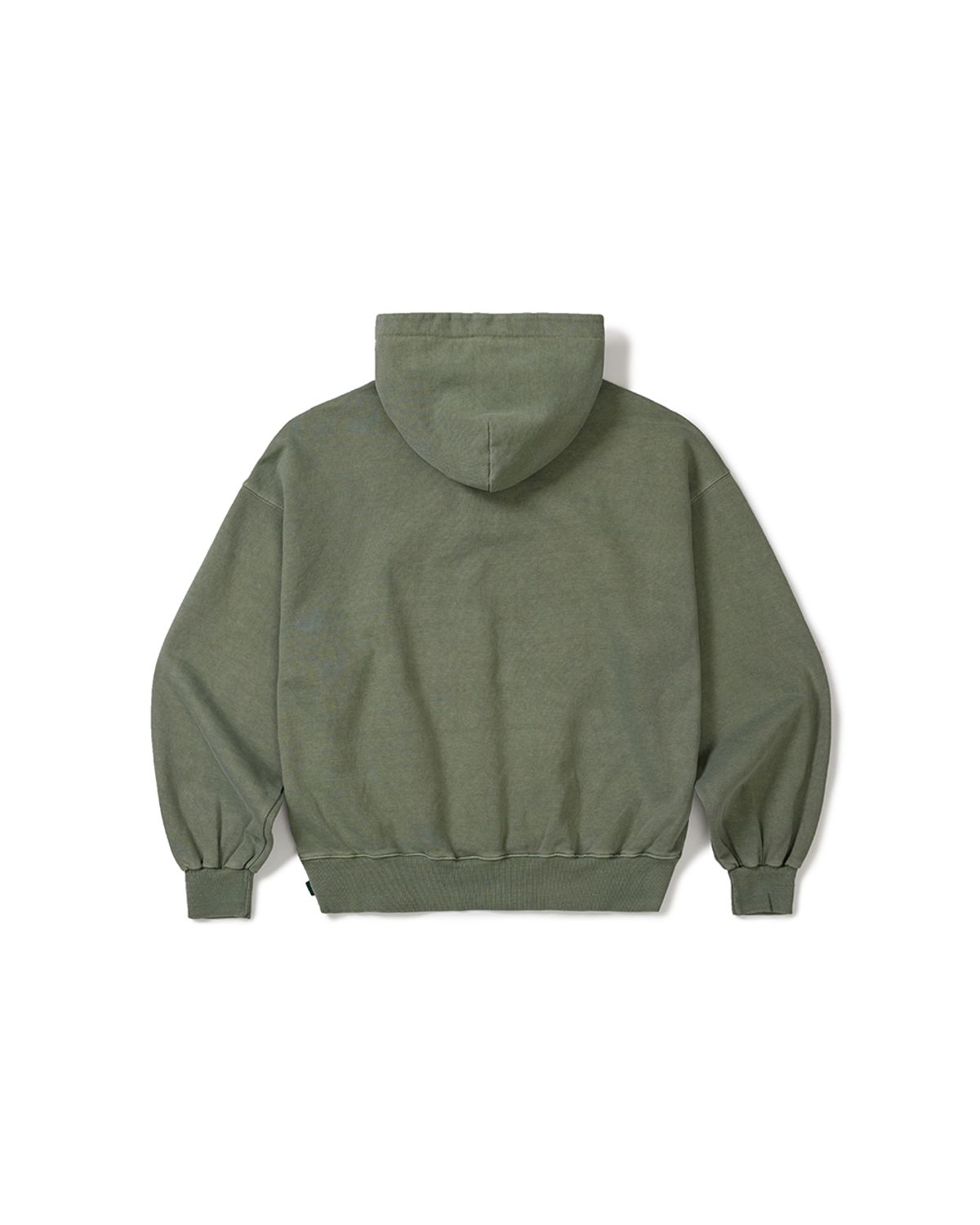 카락터(KARACTOR) Garment dyed button hoodie / Pigment green