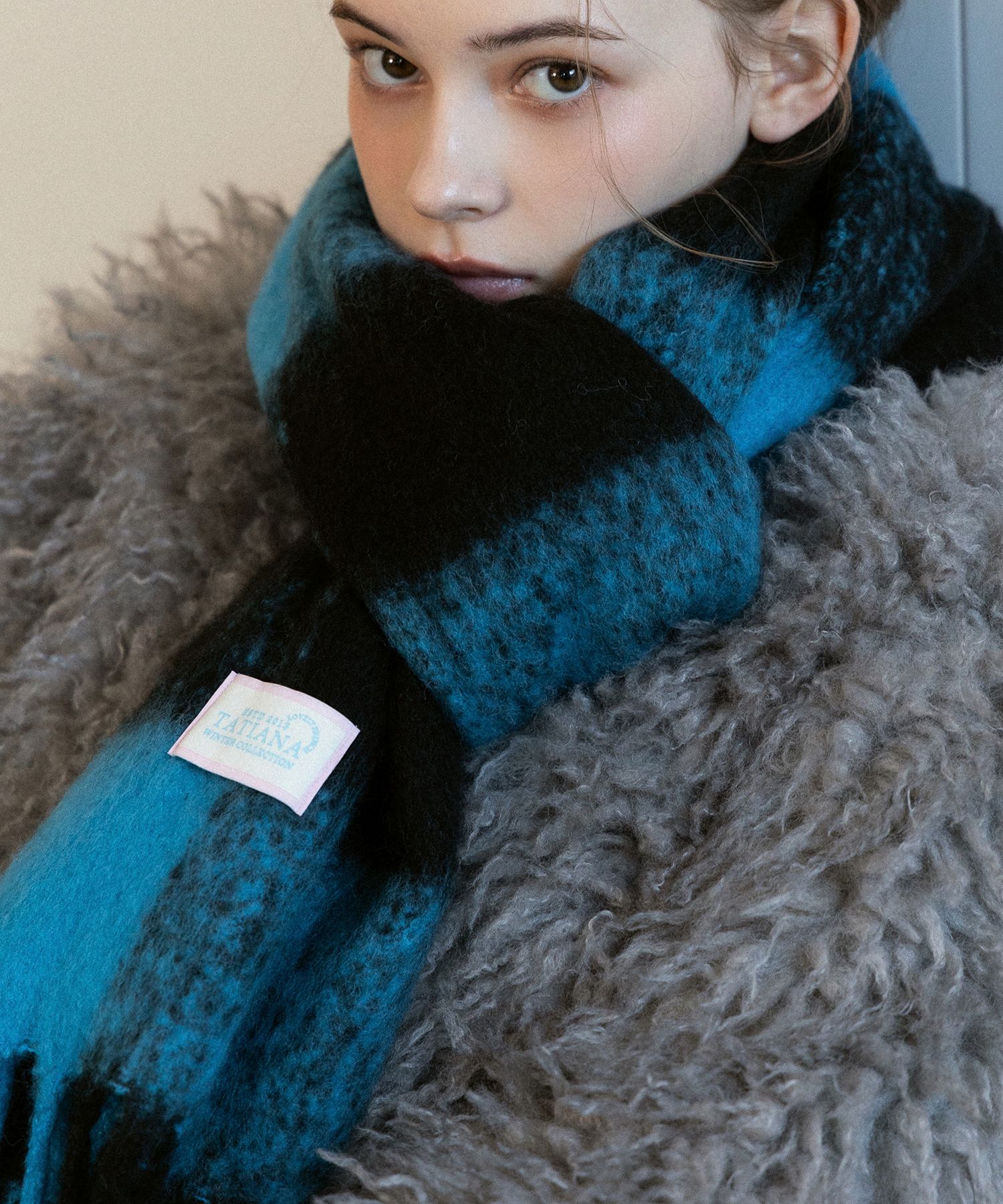 ●TATIANA● Blueboard Wool Blended Muffler MF8129 2 Colors 5 MUSINSA | TATIANA Blueboard Wool Blended Muffler MF8129 2 Colors