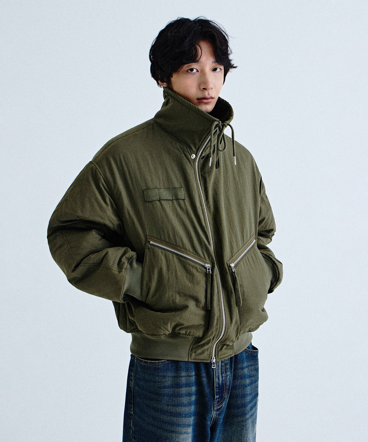 MUSINSA公式 | KIIMUIR Vintage Padded MA-1 Jumper_Khaki