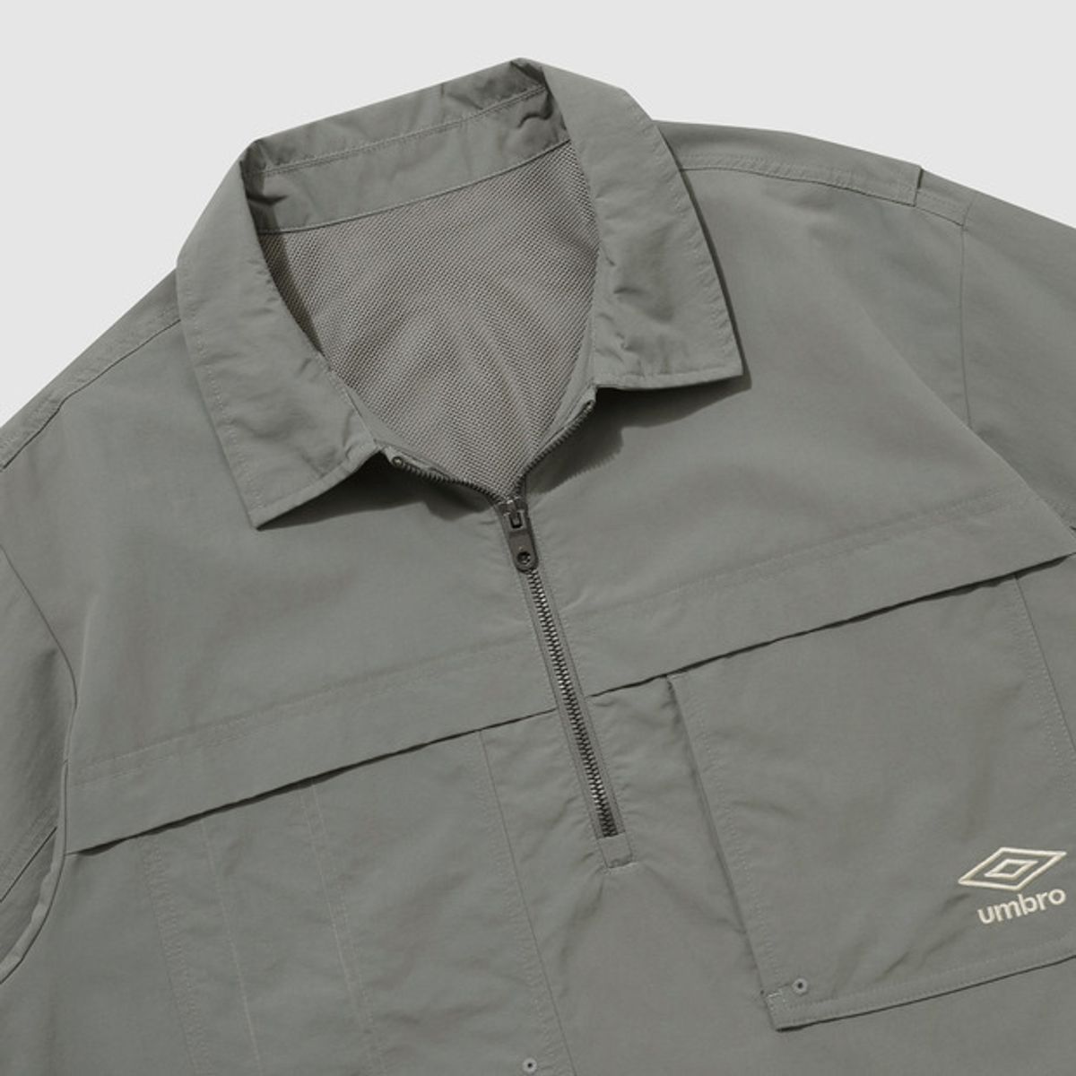 엄브로(UMBRO) 웨이파인더 코듀라 포켓 카라 아노락 카키(UQ121CWT11)