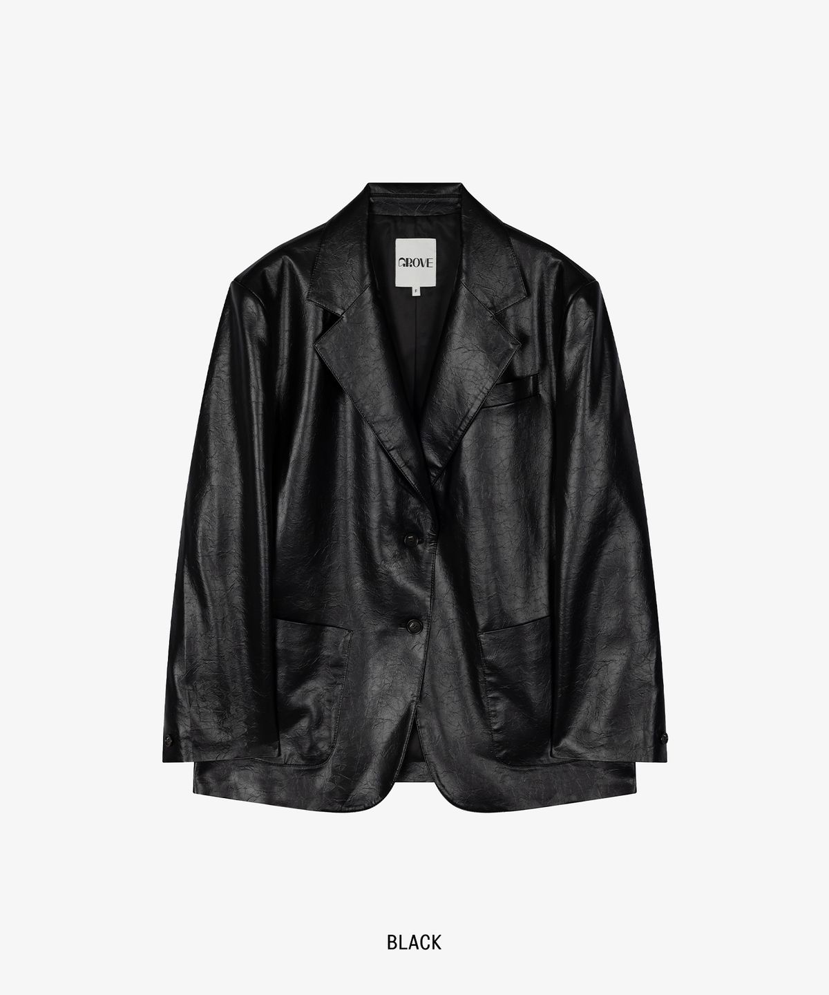 그로브(GROVE) RAVE LEATHER JACKET [2COLORS]