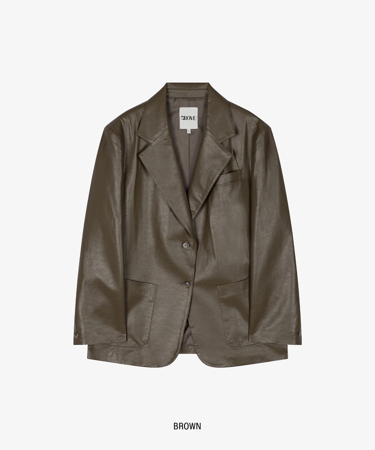 그로브(GROVE) RAVE LEATHER JACKET [2COLORS]