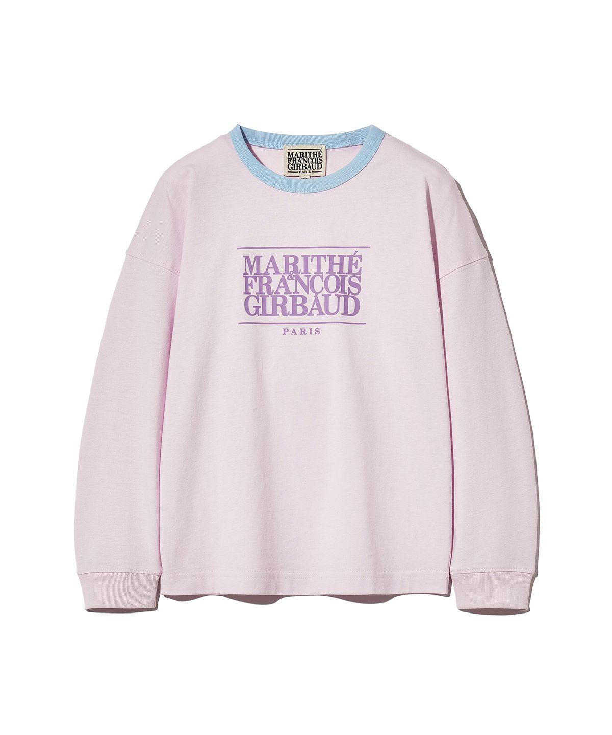 마리떼 키즈(MARITHÉ KIDS) KIDS CLASSIC LOGO LONG SLEEVE RINGER TEE lavender
