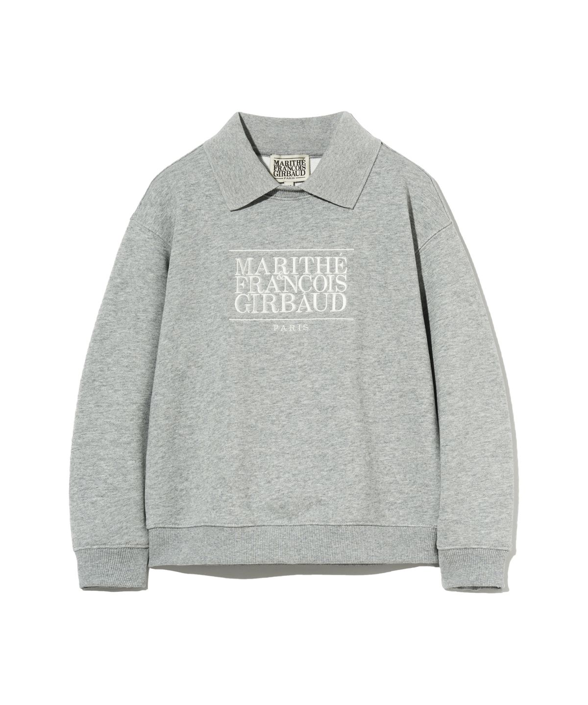 마리떼 키즈(MARITHÉ KIDS) KIDS CLASSIC LOGO COLLAR SWEATSHIRT heather gray