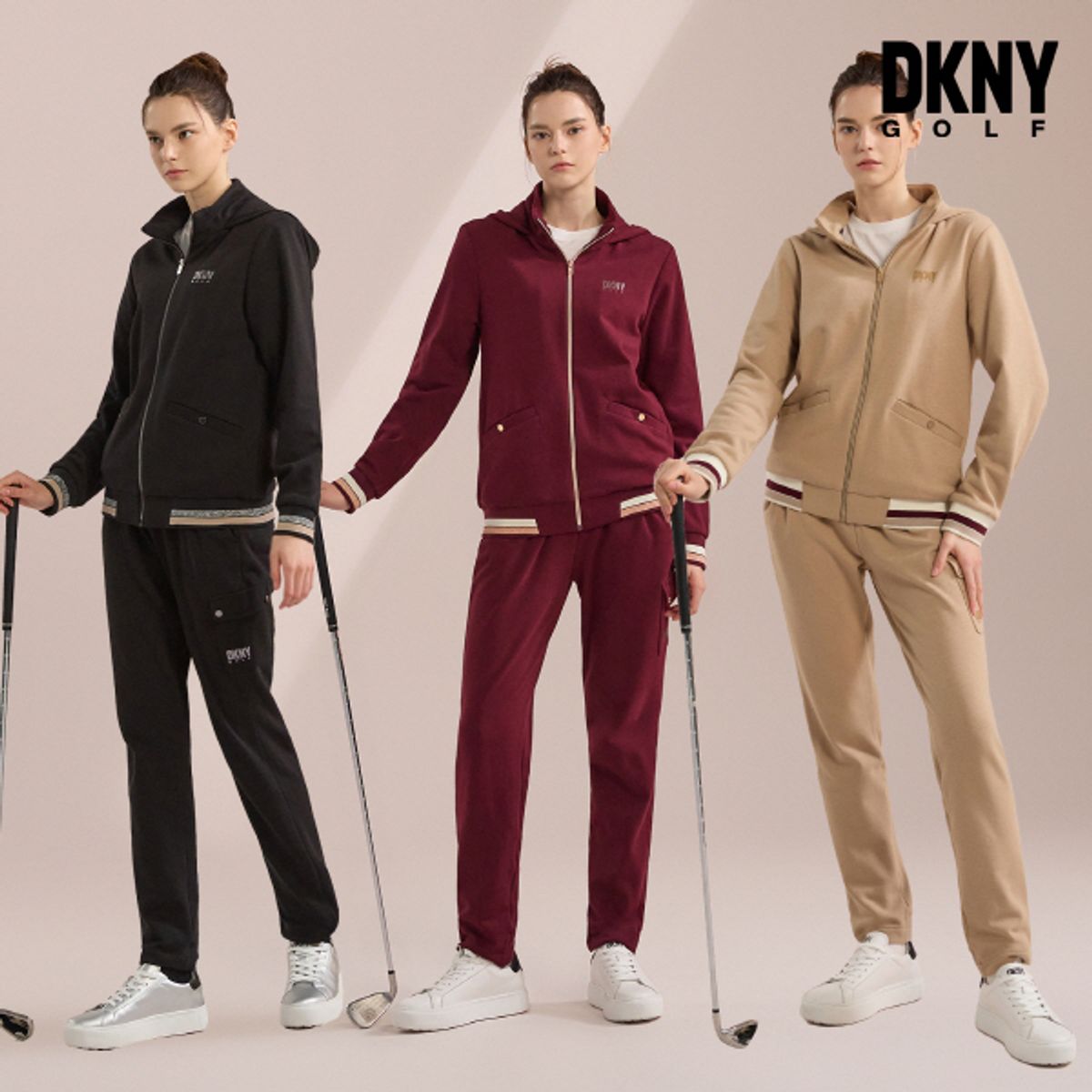 디케이엔와이(DKNY GOLF) 웨어러블 져지셋업 여성 3color