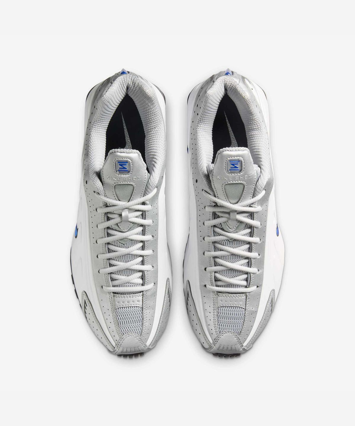 나이키(NIKE) 샥스 R4 M - 화이트:레이서 블루:아이언 그레이:메탈릭 실버 / HQ1988-100