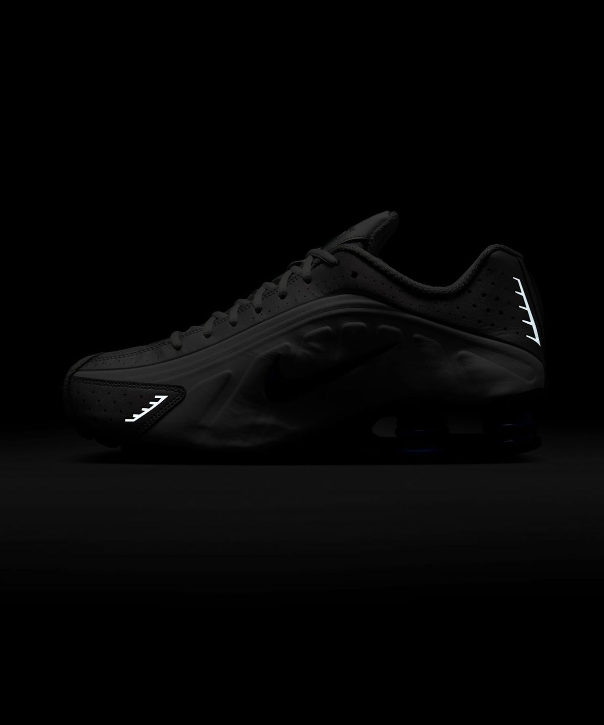 나이키(NIKE) 샥스 R4 M - 화이트:레이서 블루:아이언 그레이:메탈릭 실버 / HQ1988-100