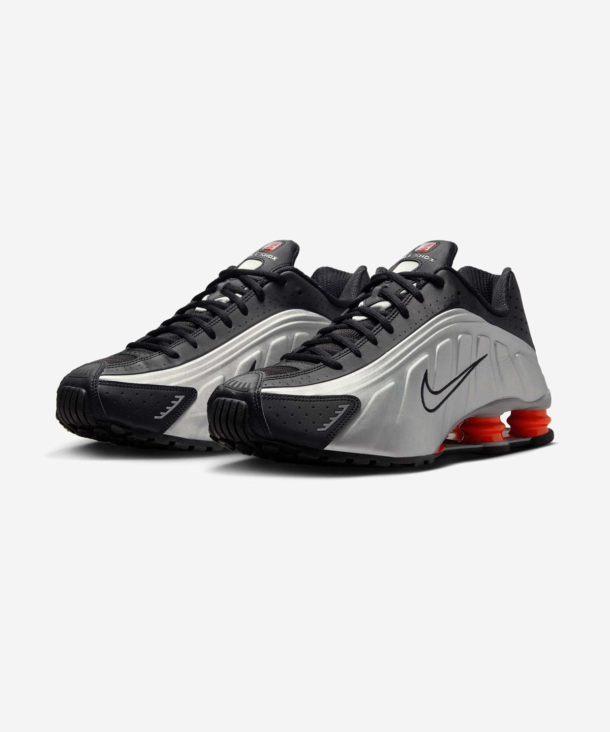 나이키(NIKE) 샥스 R4 M - 메탈릭 실버:블랙:피칸테 레드 / HQ1988-002