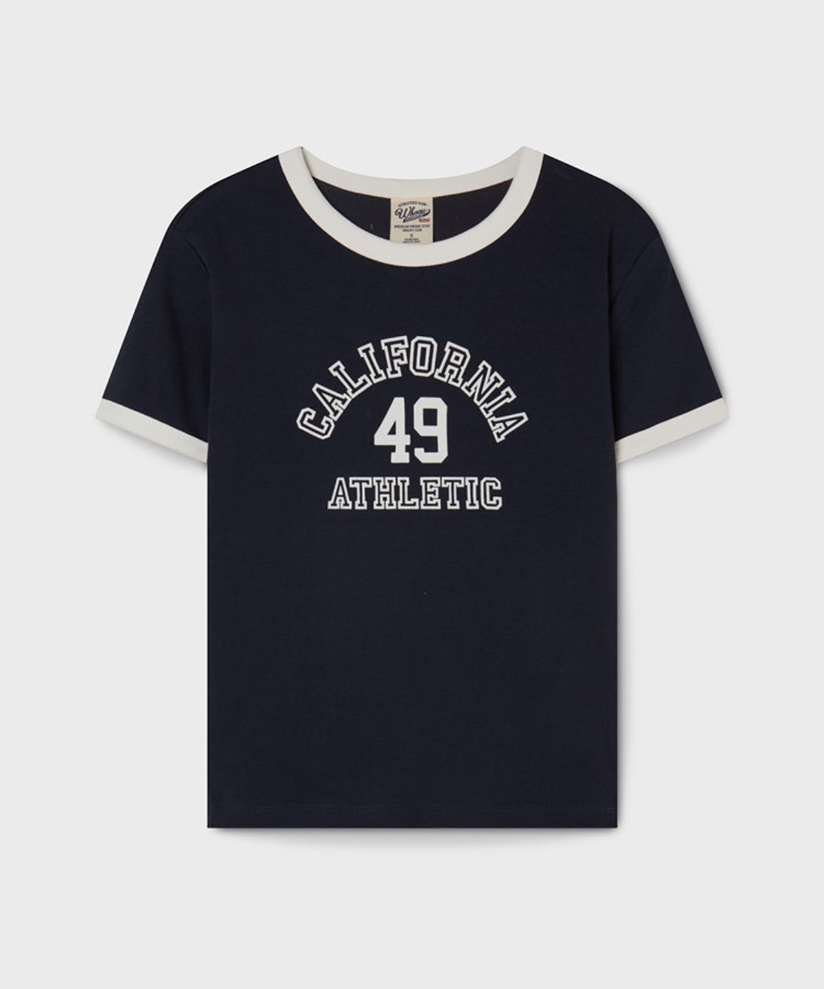 후아유(WHO.A.U) Campus Ringer T-shirt / WHRAG2323F