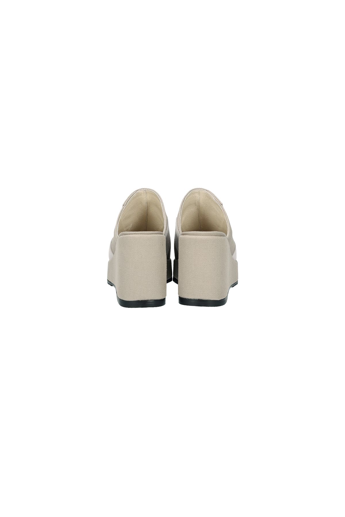 포트리스(4TRESS) PLATFORM WEDGE MULES 01 BEIGE