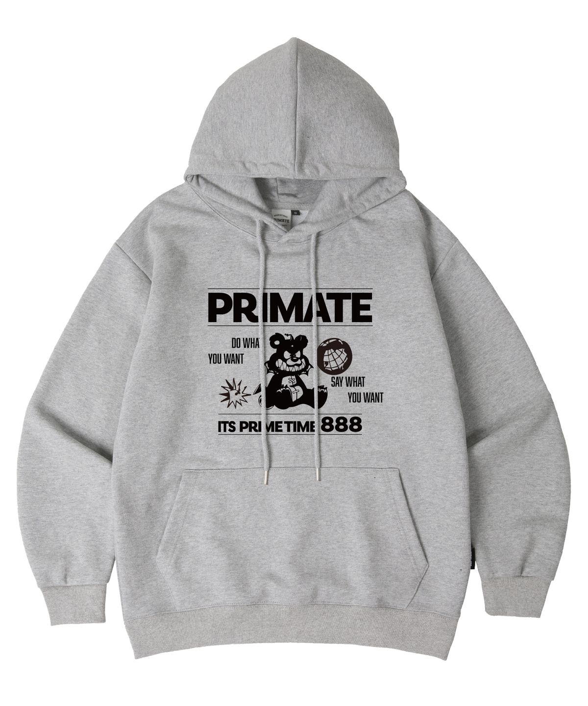 프라임에이트(PRIMATE) [기모/NO기모] YUNNO 오버핏 후드 티셔츠 9 COLORS