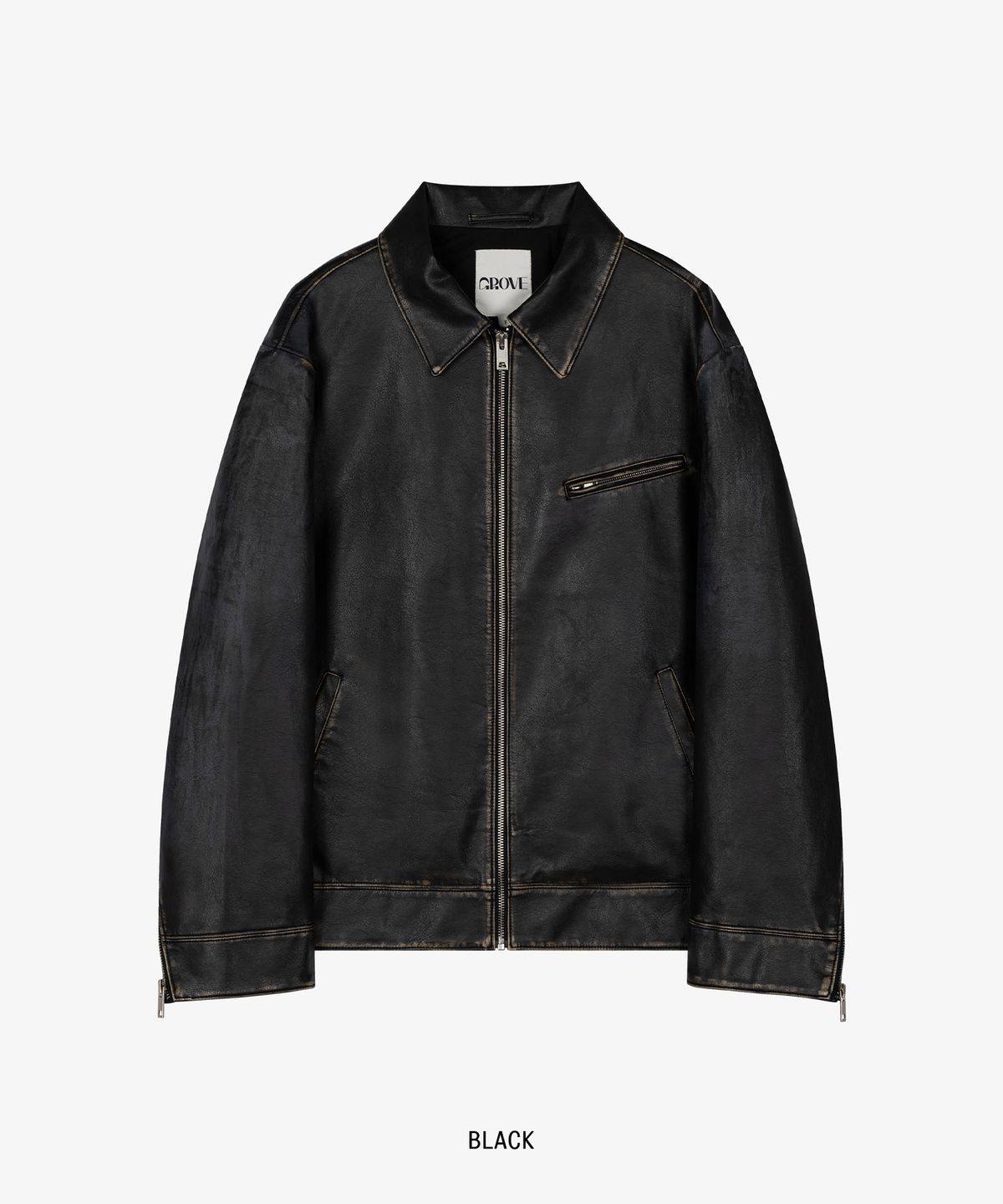 그로브(GROVE) GROSS LEATHER JACKET