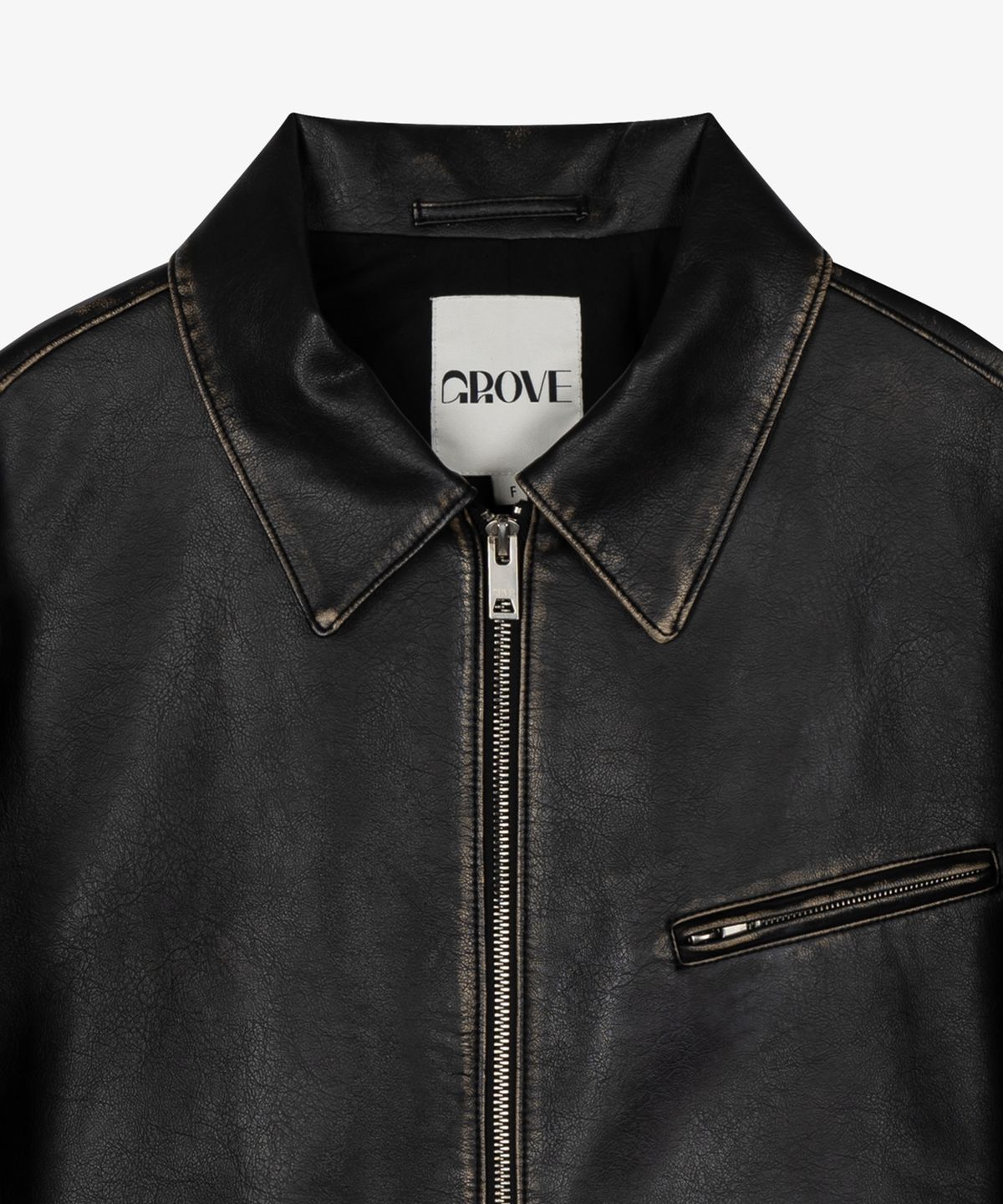 그로브(GROVE) GROSS LEATHER JACKET