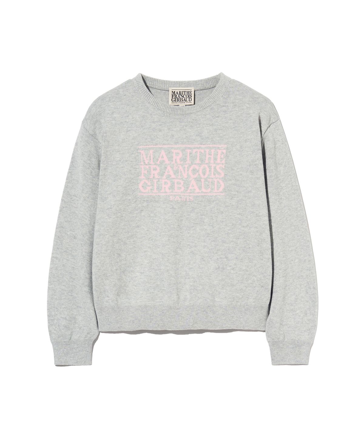 마리떼 키즈(MARITHÉ KIDS) KIDS CLASSIC LOGO KNIT PULLOVER melange gray