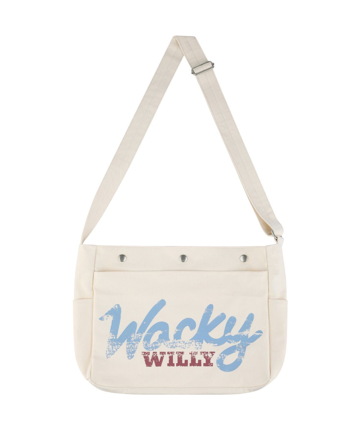 와키윌리(WACKY WILLY) 크로스 에코백 아이보리