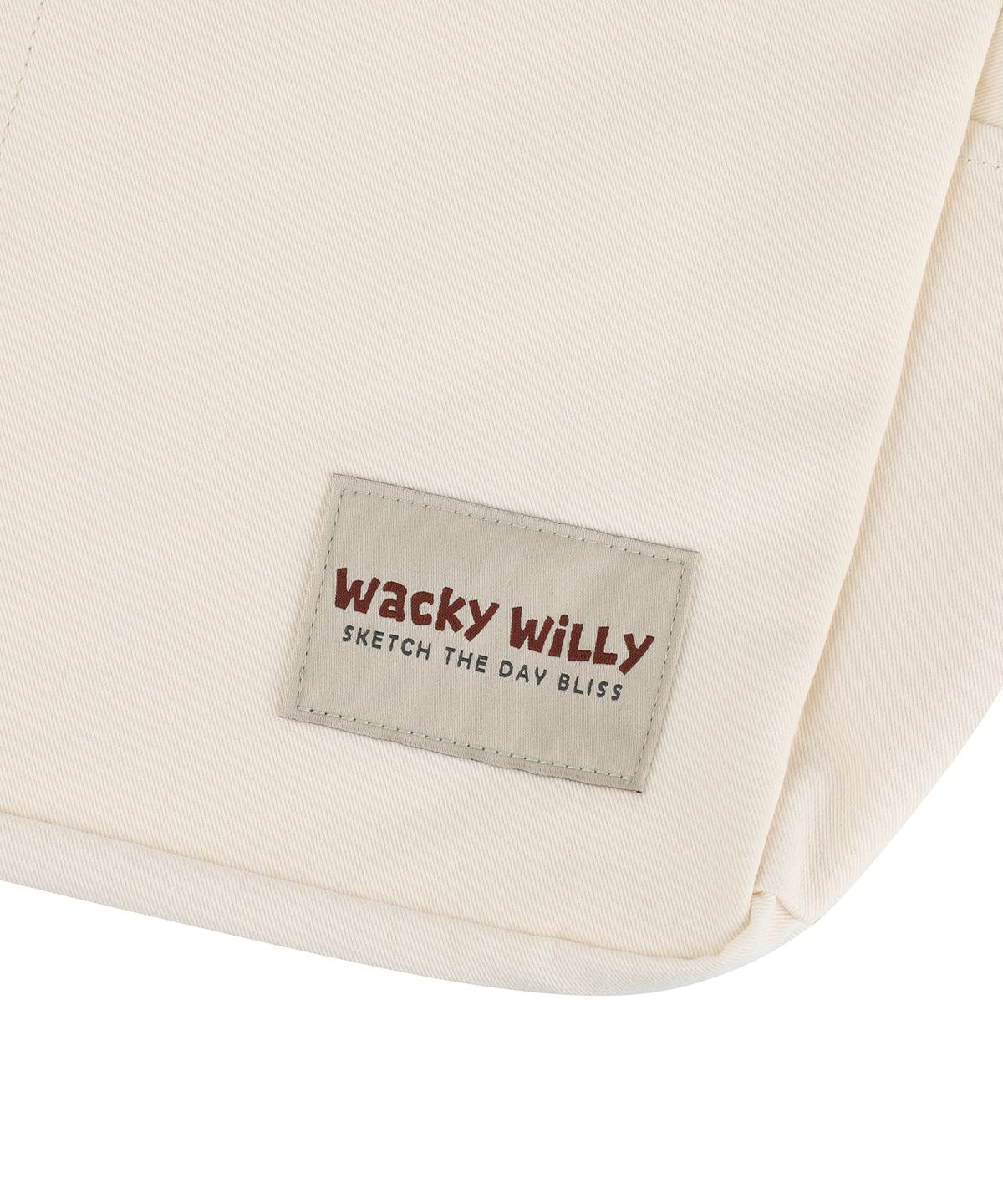 와키윌리(WACKY WILLY) 크로스 에코백 아이보리