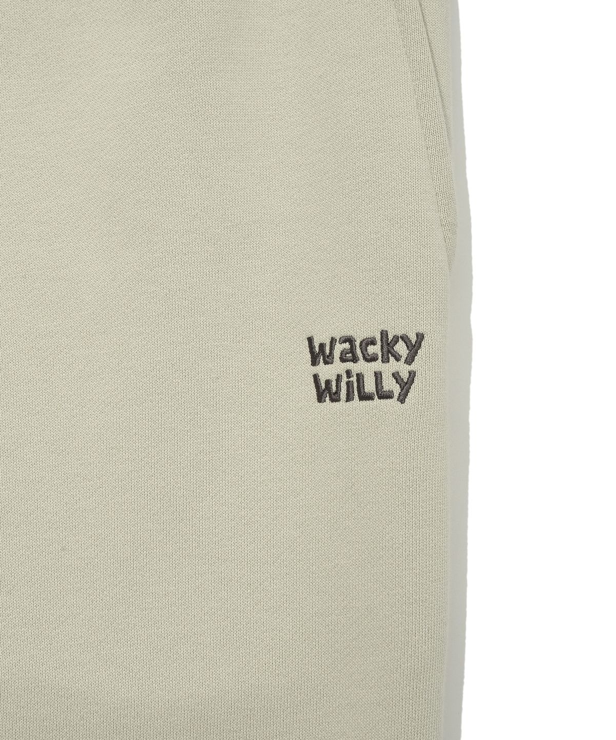 와키윌리(WACKY WILLY) 시그니처 스웻 세미와이드 팬츠 라이트 카키
