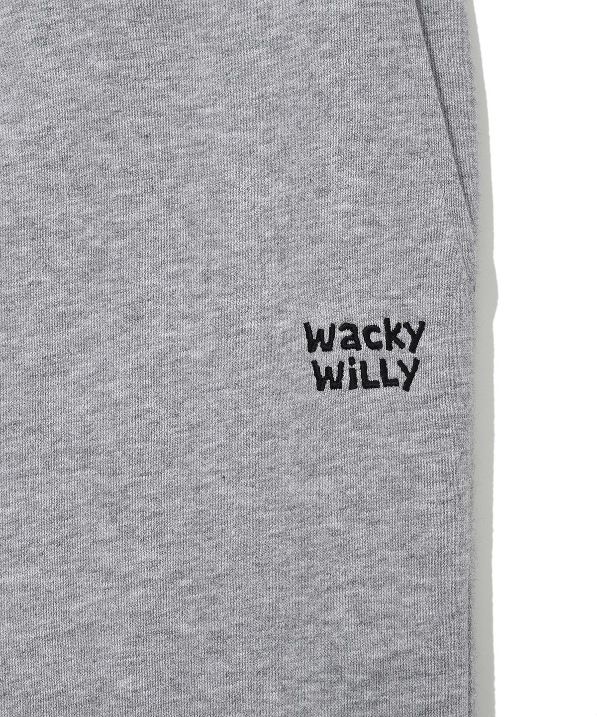 와키윌리(WACKY WILLY) 시그니처 스웻 세미와이드 팬츠 그레이