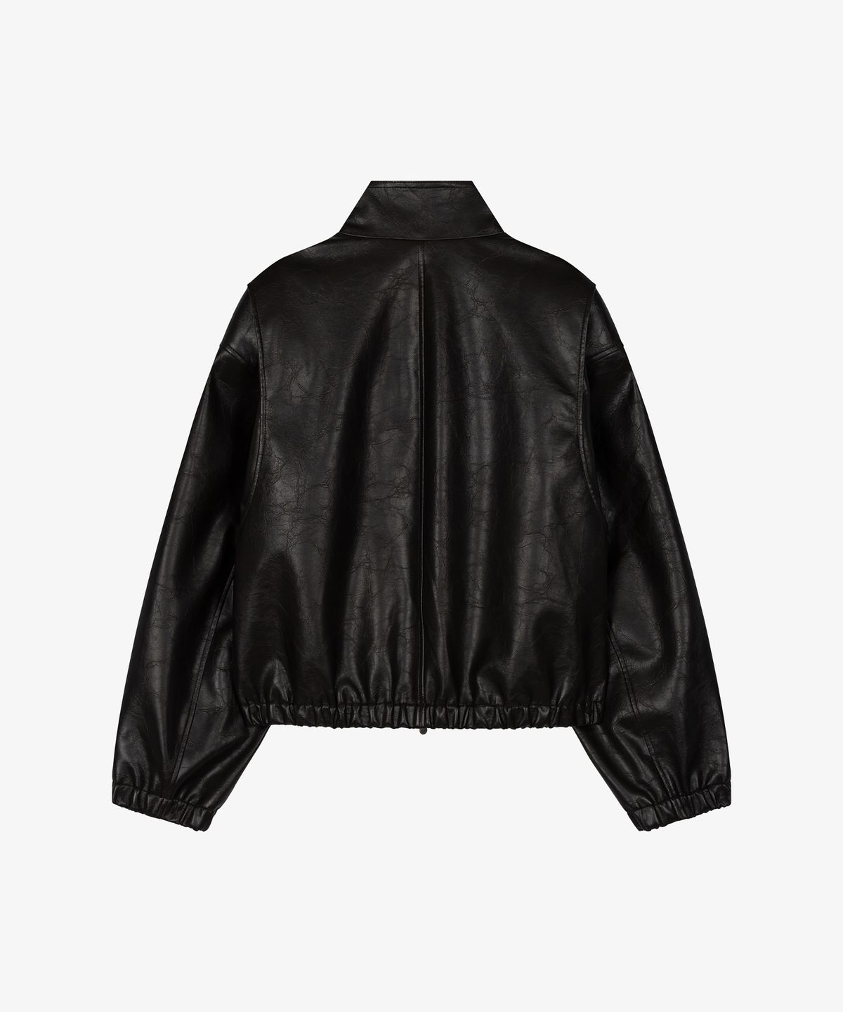 그로브(GROVE) BASTON LEATHER ZIP-UP JACKET