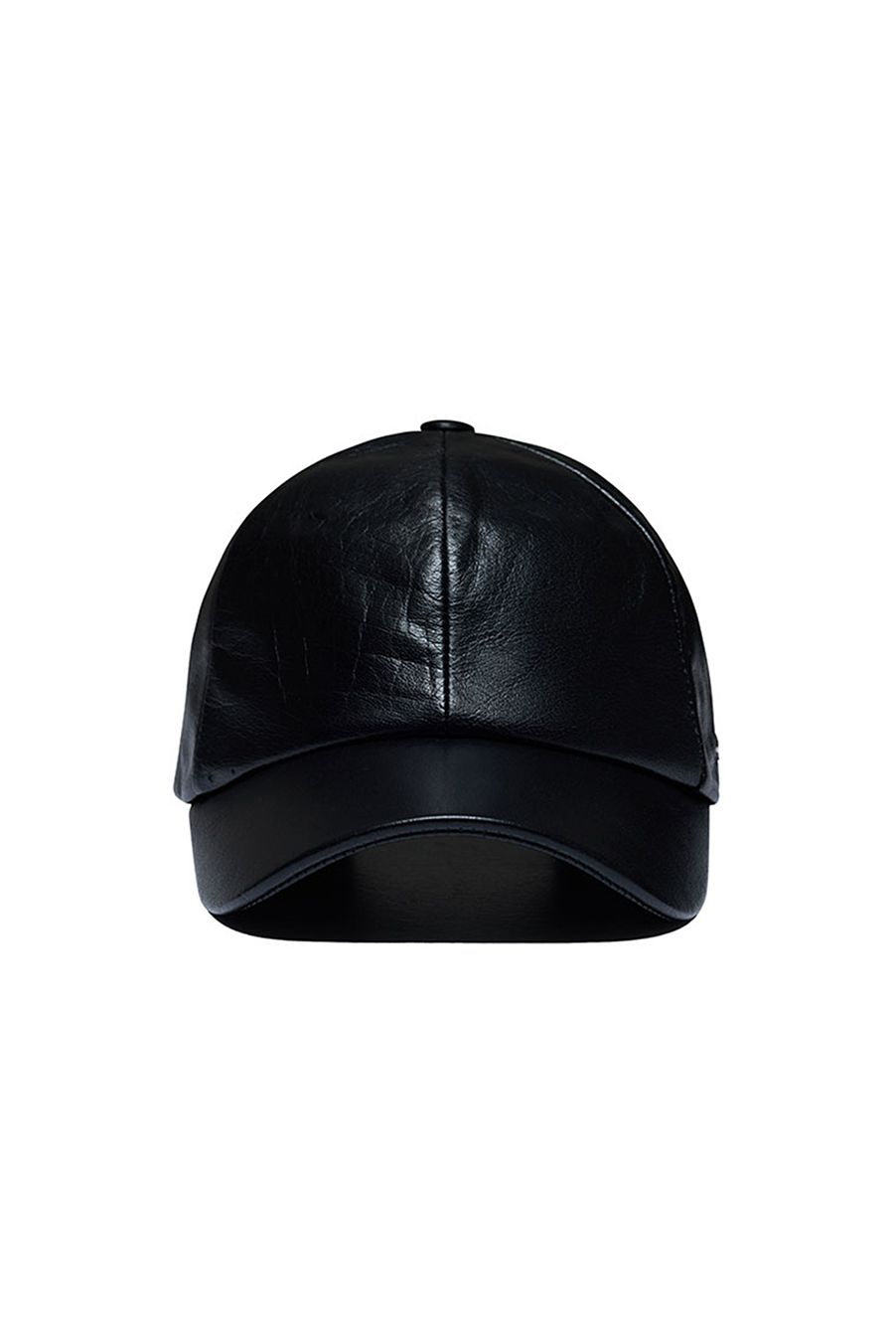 MUSINSA公式 | 51PERCENT Leather logo cap - black