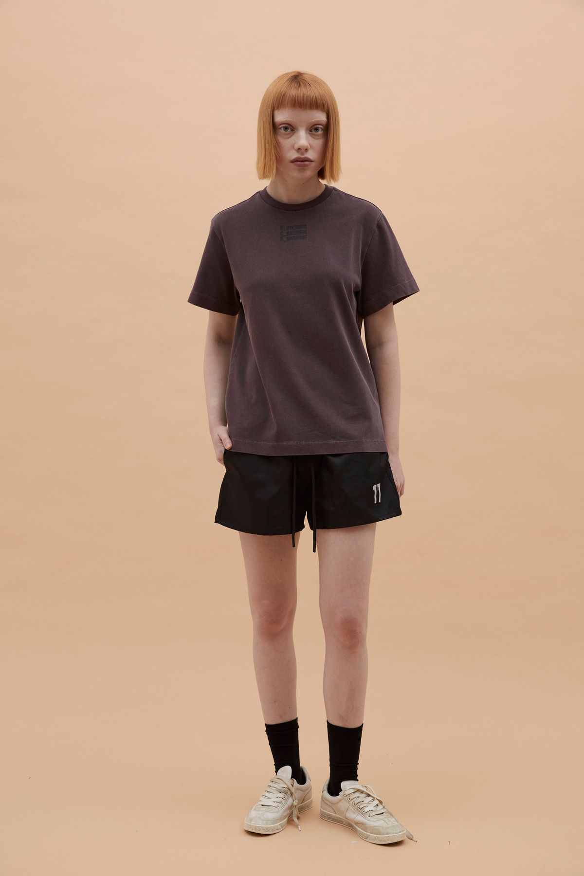 카먼트(K-GARMENT) (UNI) 나이론 트랙쇼츠 BLACK