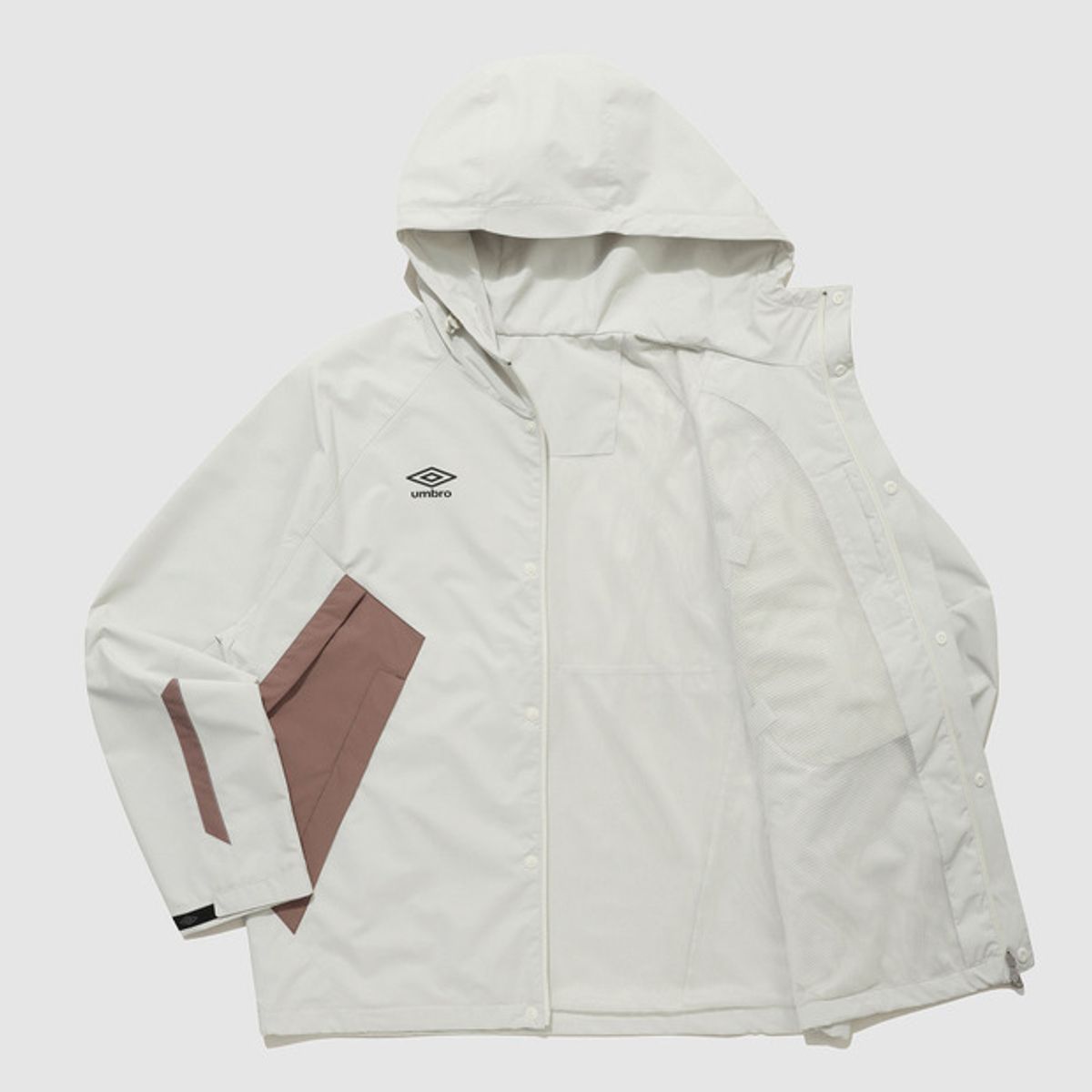 엄브로(UMBRO) 브로텍트 후드형 쉘자켓 화이트(UQ123SJK11)